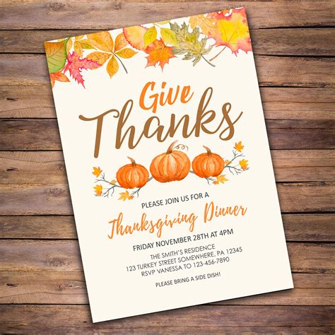 invitation to thanksgiving dinner|thanksgiving lunch invitation template.